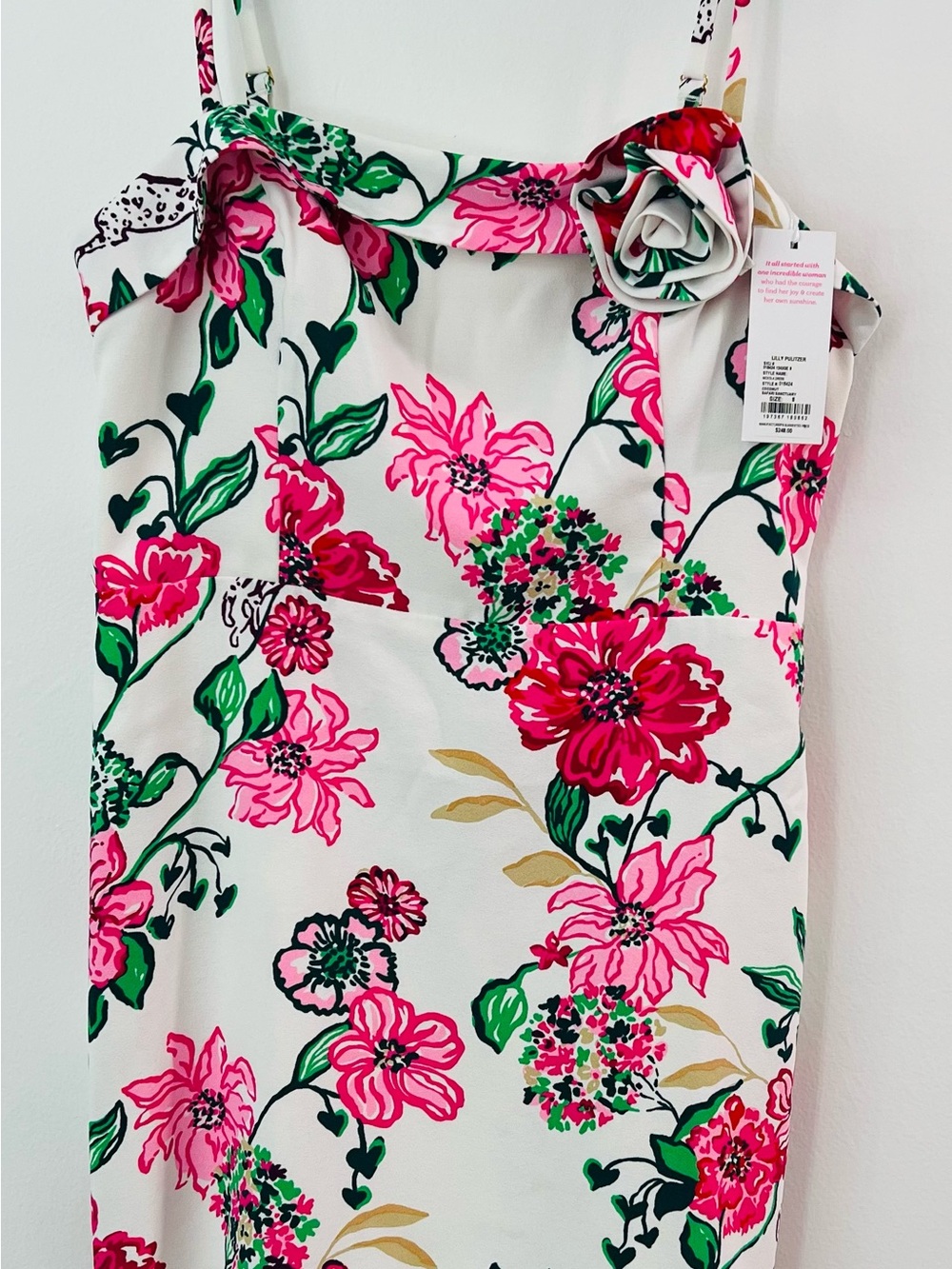Lilly Pulitzer Women’s Nickola  Dress SZ 8 Coconut Safari Sanctuary NWT $248
